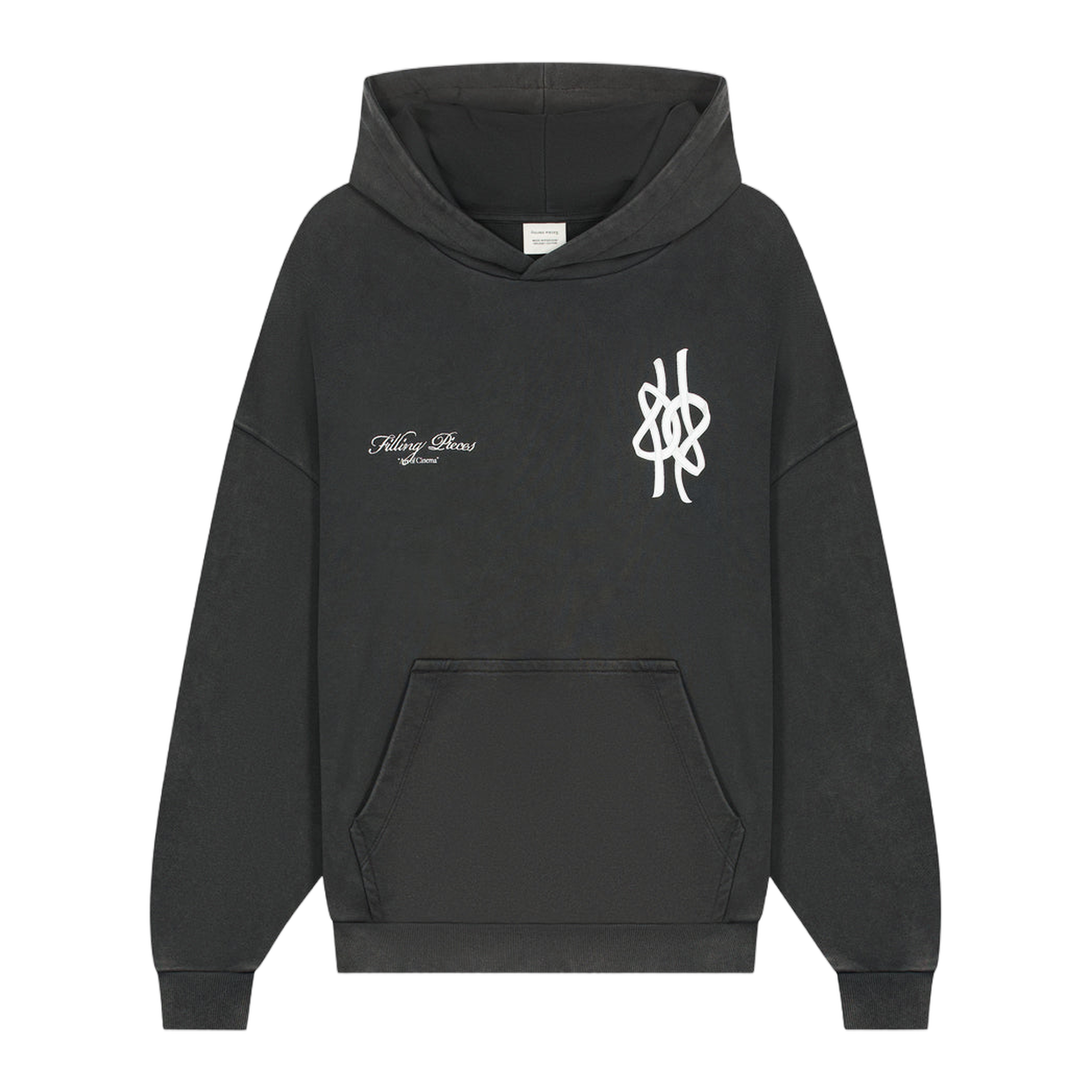 Hoodie Boxy Film Strip Vintage Black