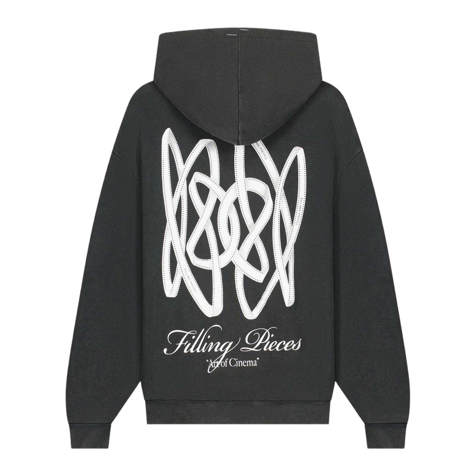 Hoodie Boxy Film Strip Vintage Black