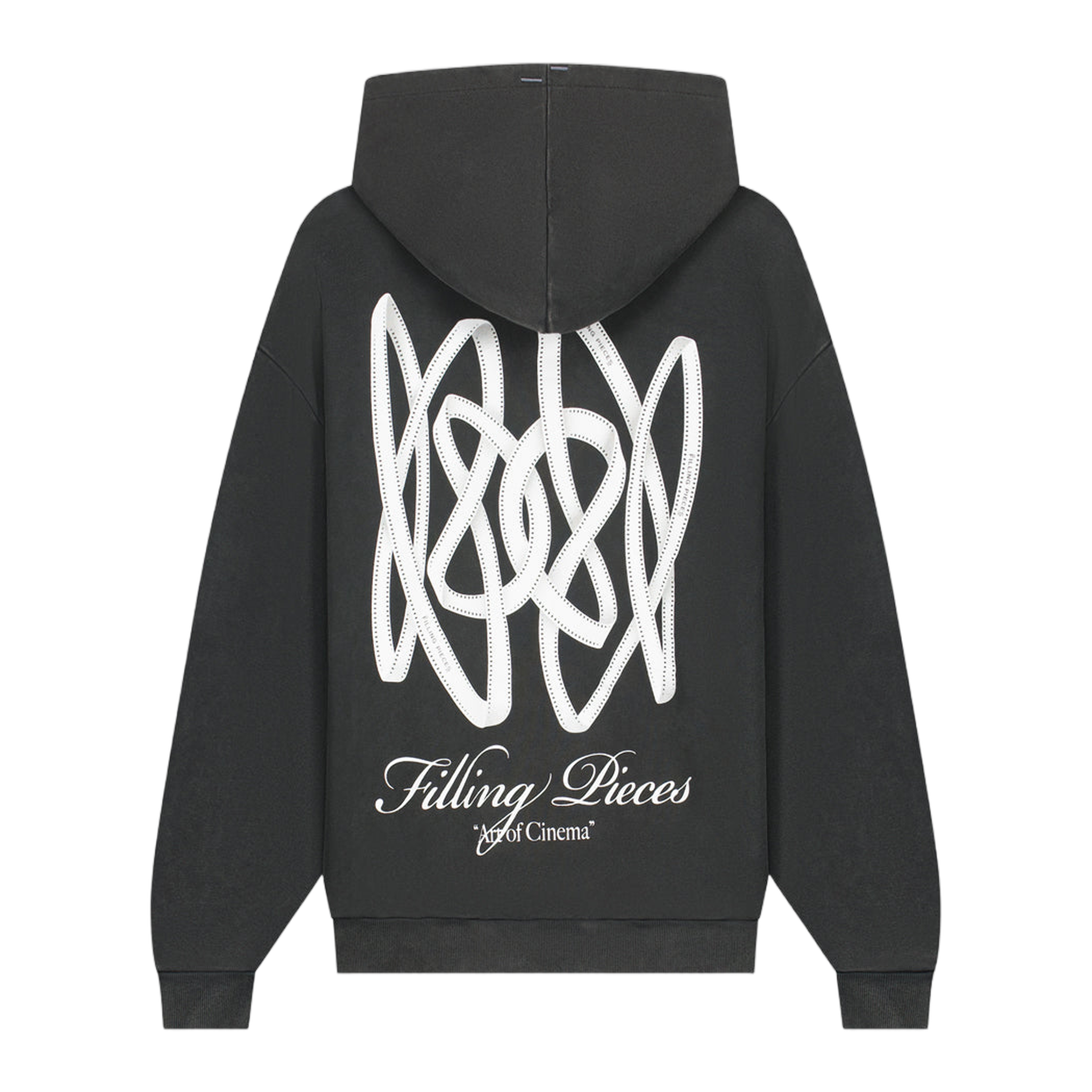 Hoodie Boxy Film Strip Vintage Black