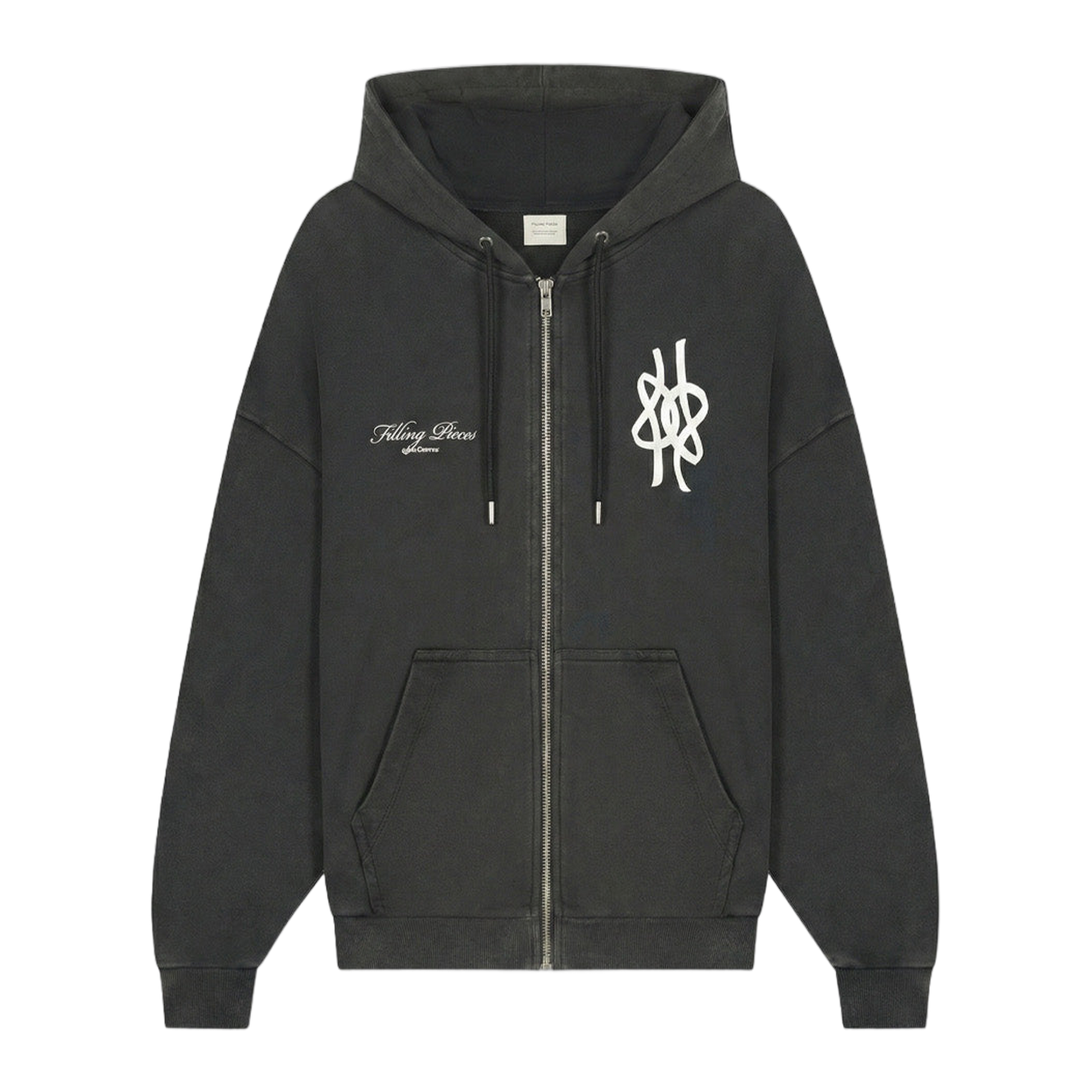 Zip Hoodie Film Strip Vintage Black
