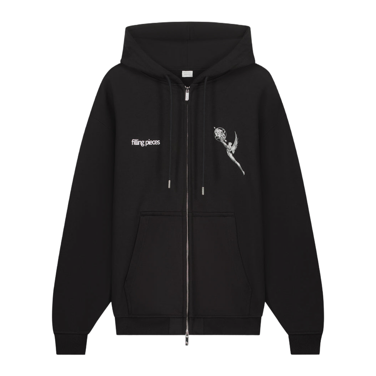 Zip Hoodie Chrome Trophy Black
