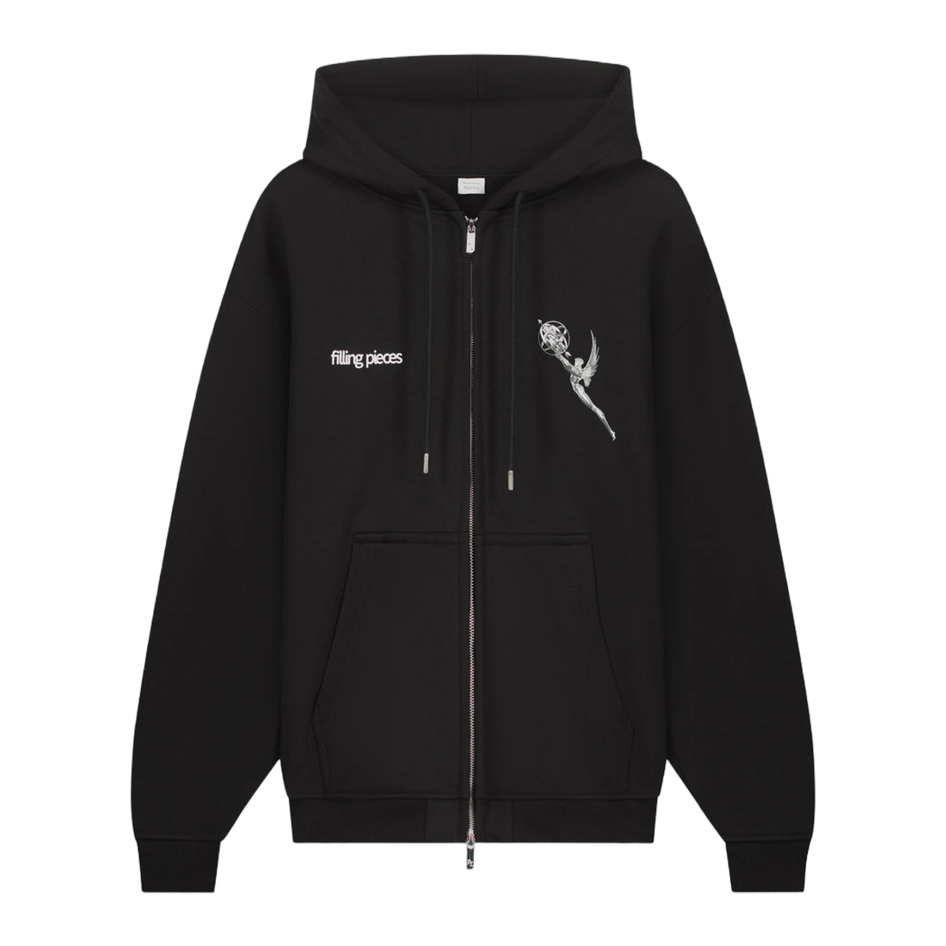 Zip Hoodie Chrome Trophy Black