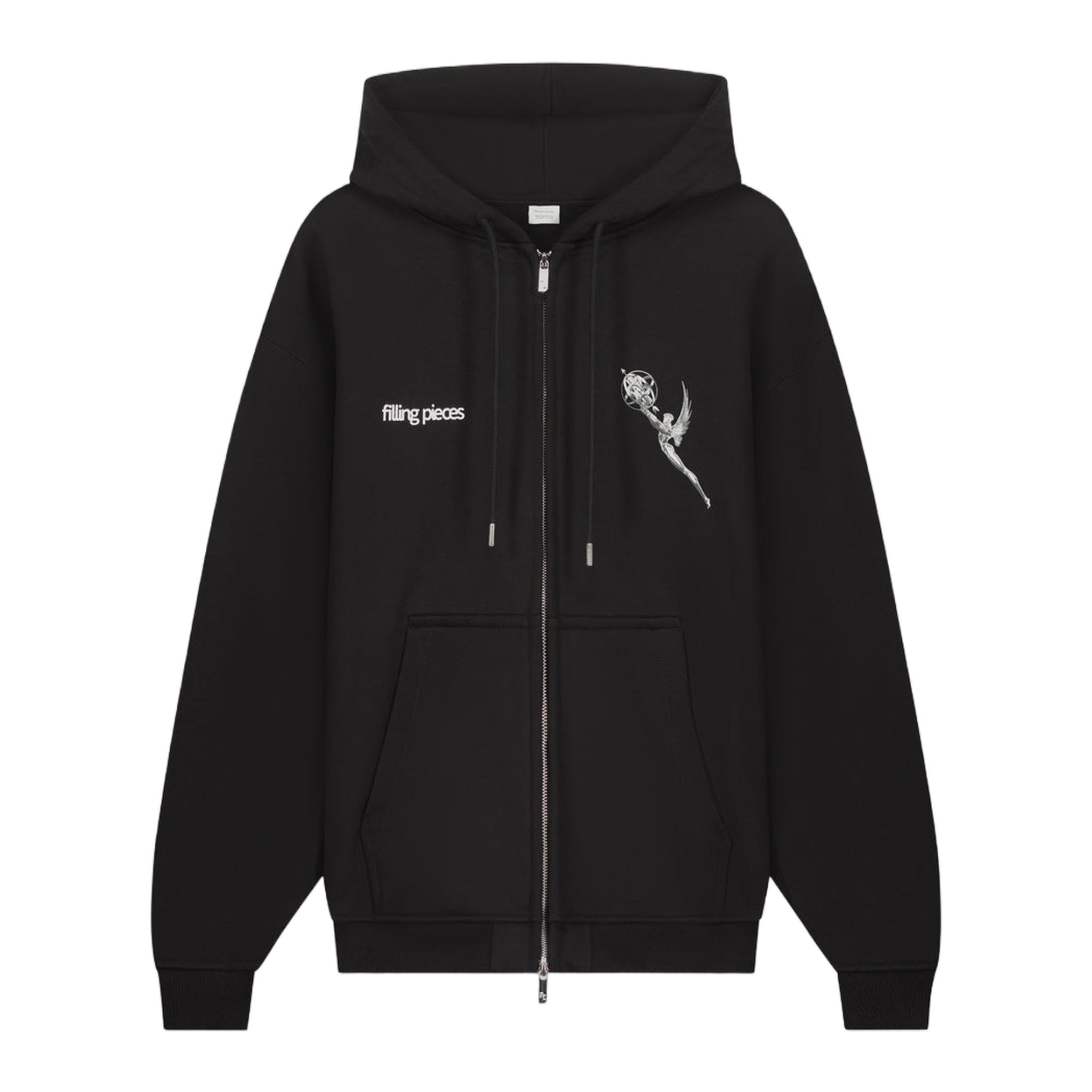 Zip Hoodie Chrome Trophy Black