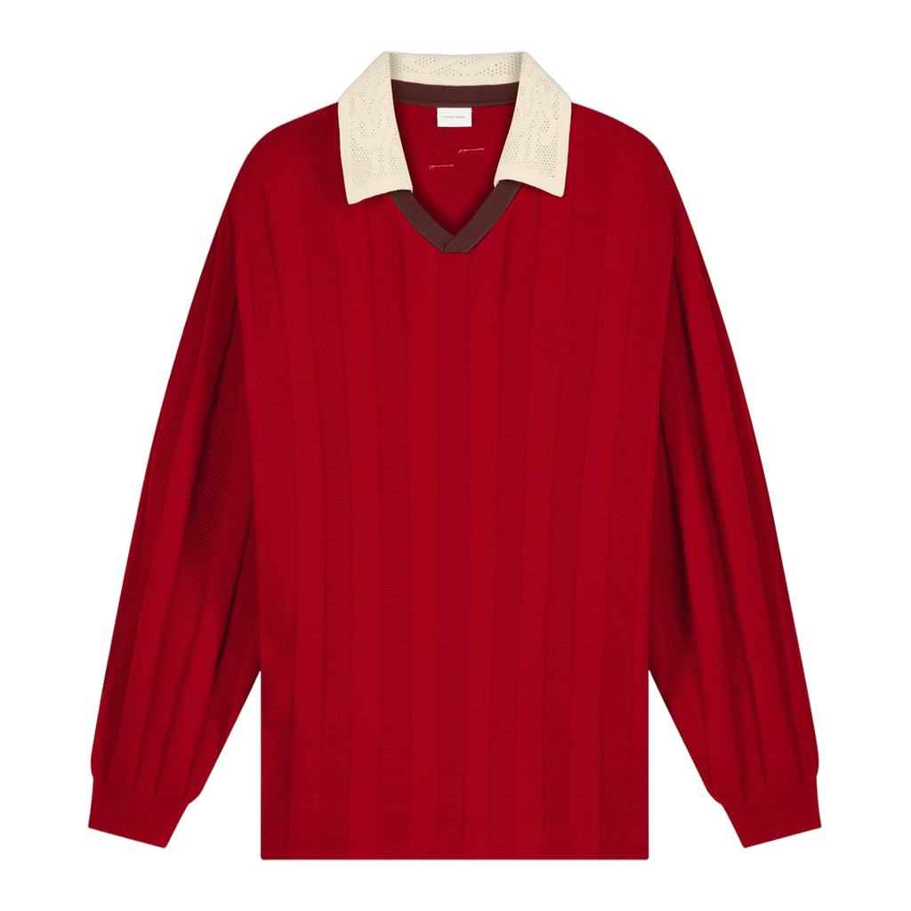 Knit Football Jersey Scarlet Red