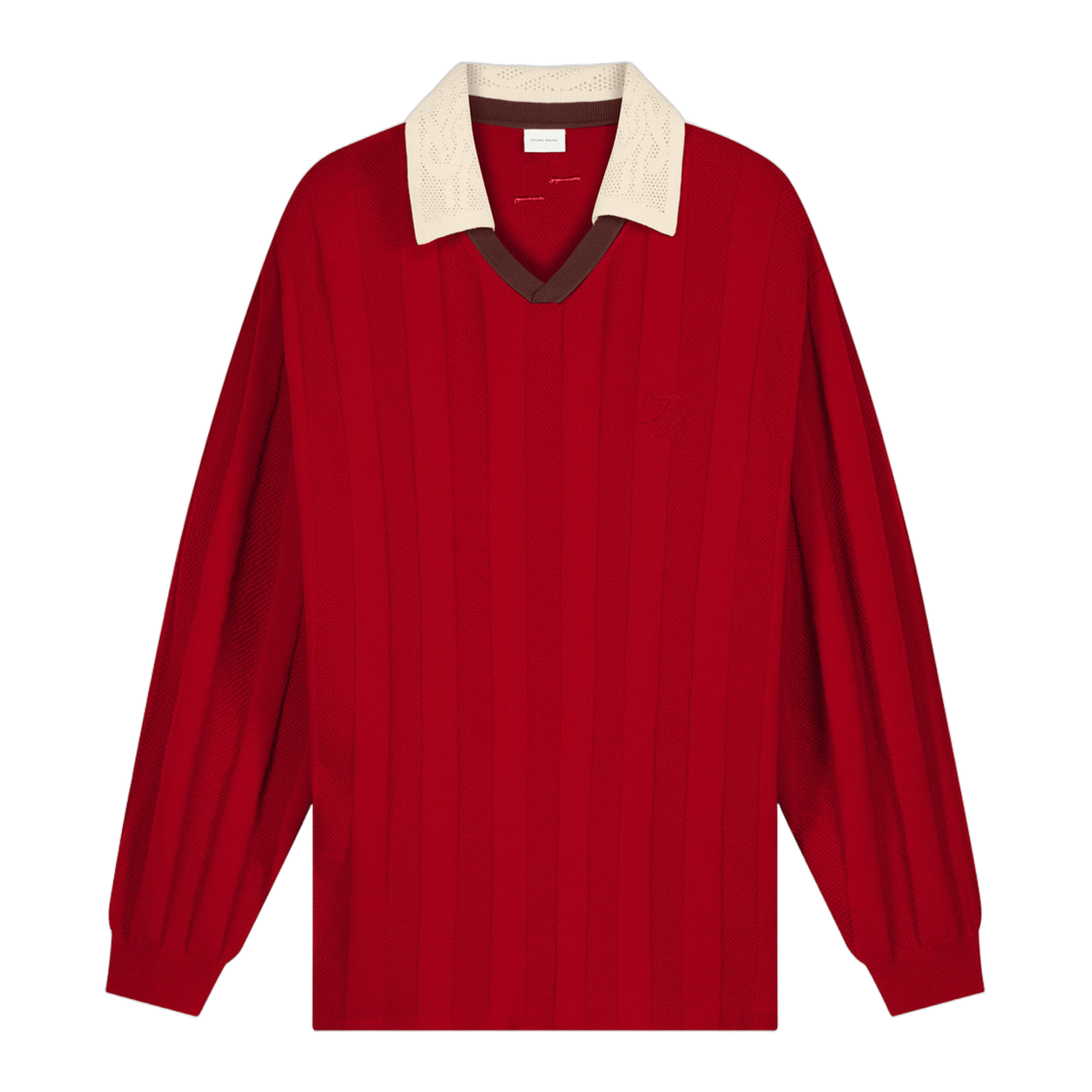 Knit Football Jersey Scarlet Red