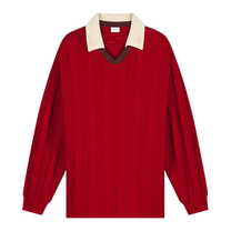 Knit Football Jersey Scarlet Red