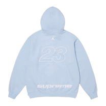 Supreme x Jordan Zip Up Hooded Sweatshirt 'Light Blue' · kolab