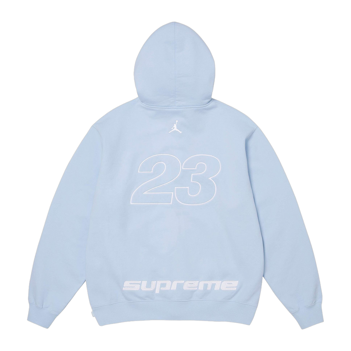Supreme x Jordan Zip Up Hooded Sweatshirt 'Light Blue' · kolab