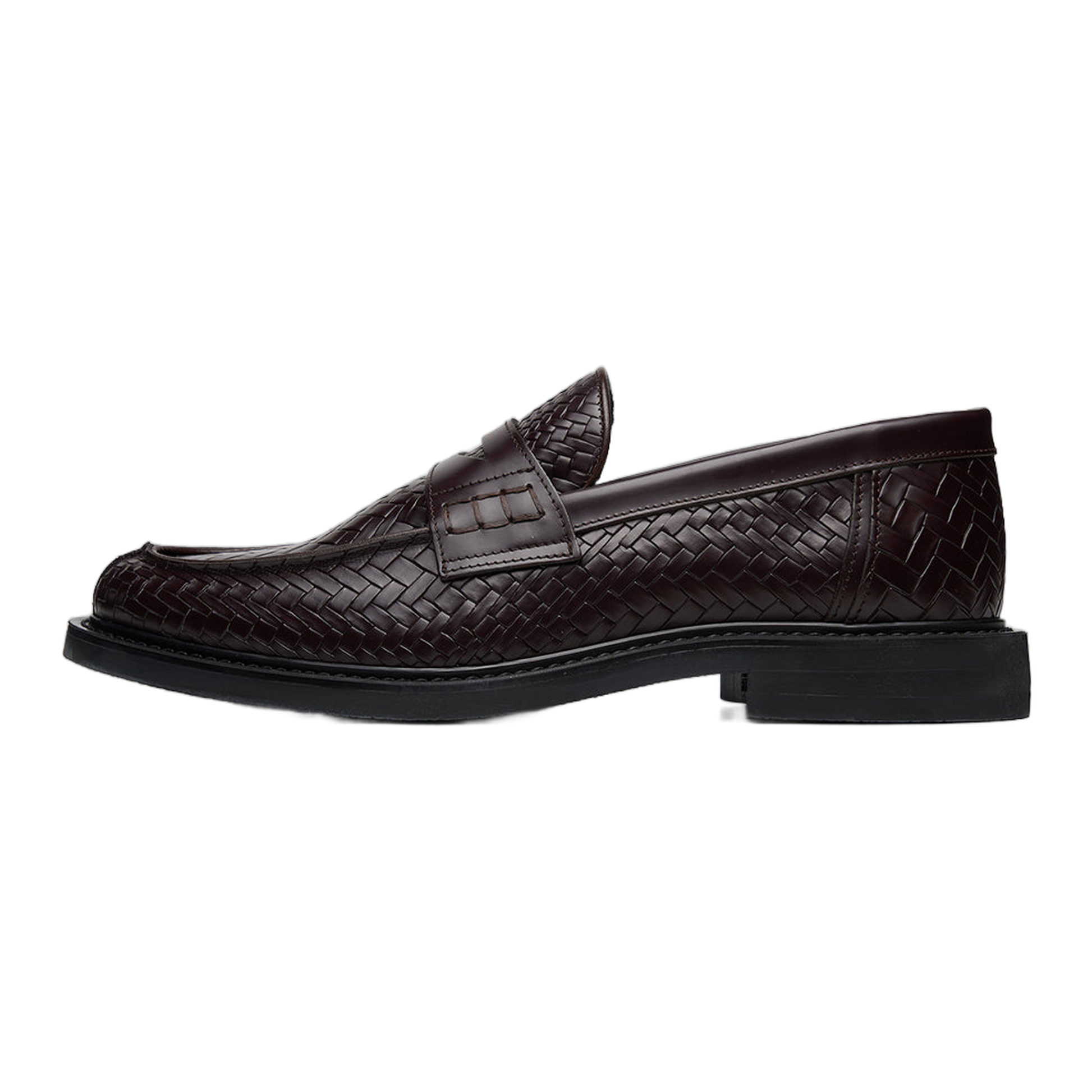 Loafer Woven Twist Chocolate