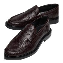 Loafer Woven Twist Chocolate