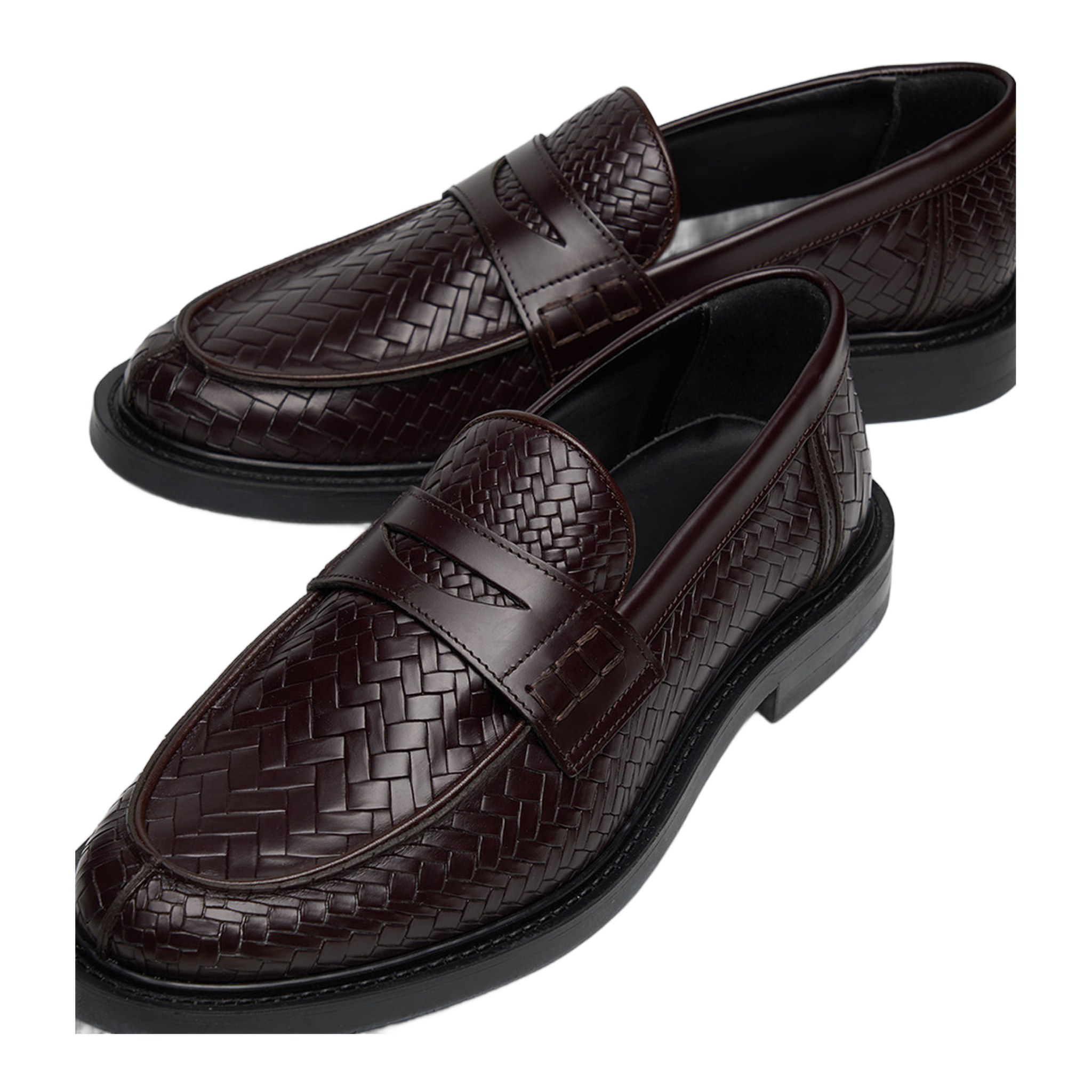 Loafer Woven Twist Chocolate