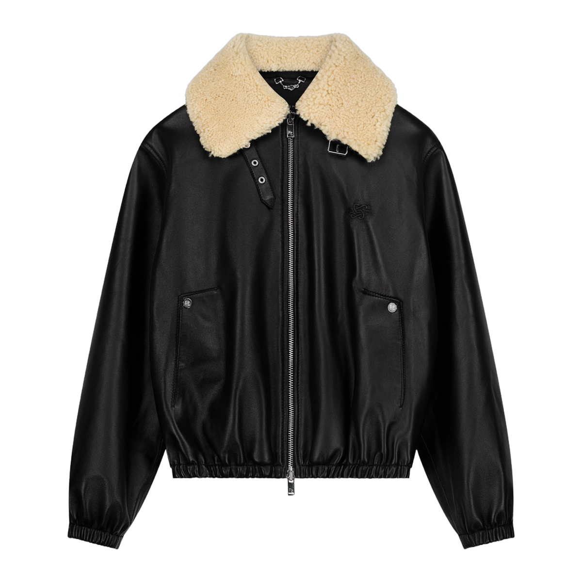Biker Jacket Shearling Black