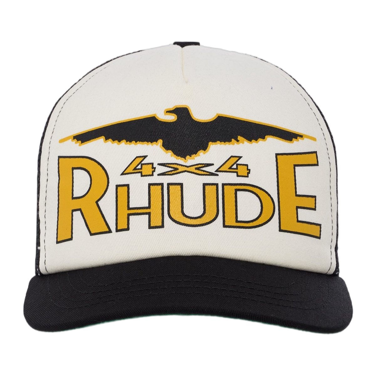 4X4 SPIRIT TRUCKER HAT BLACK / WHITE / YELLOW