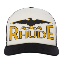 4X4 SPIRIT TRUCKER HAT BLACK / WHITE / YELLOW