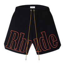 LOGO TRACK SHORT BLACK / ORANGE