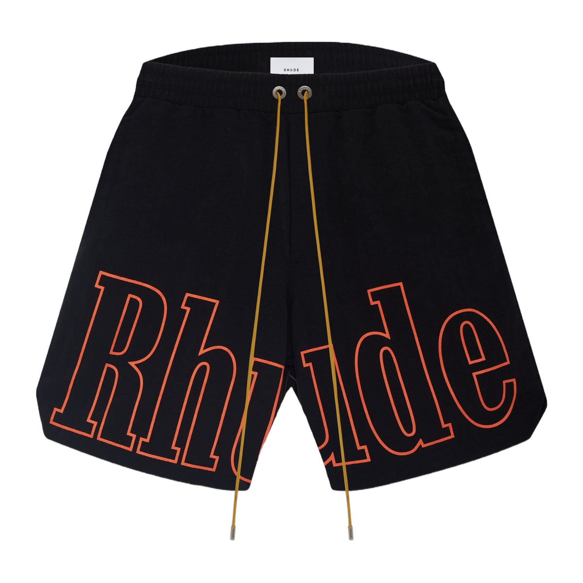 LOGO TRACK SHORT BLACK / ORANGE