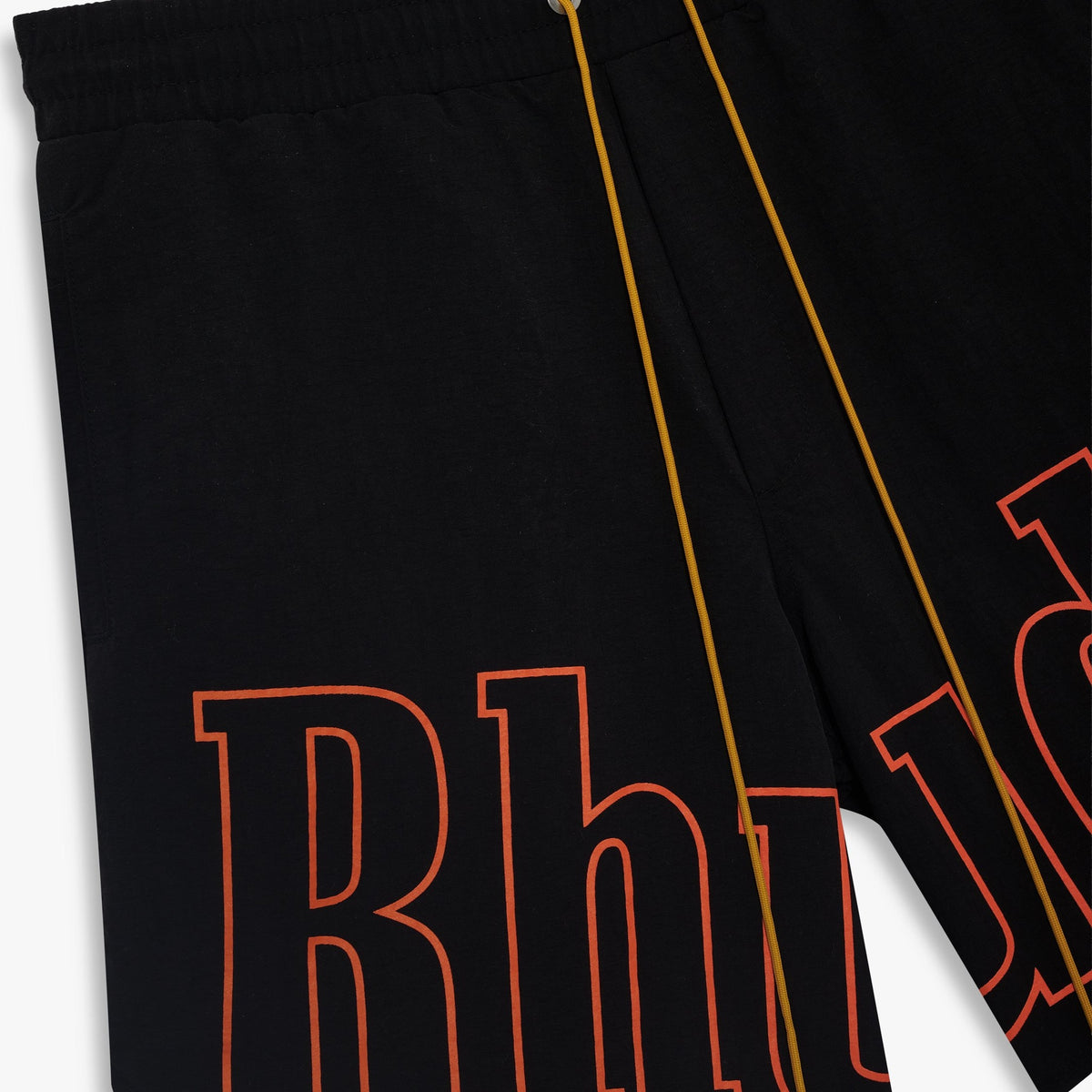 LOGO TRACK SHORT BLACK / ORANGE