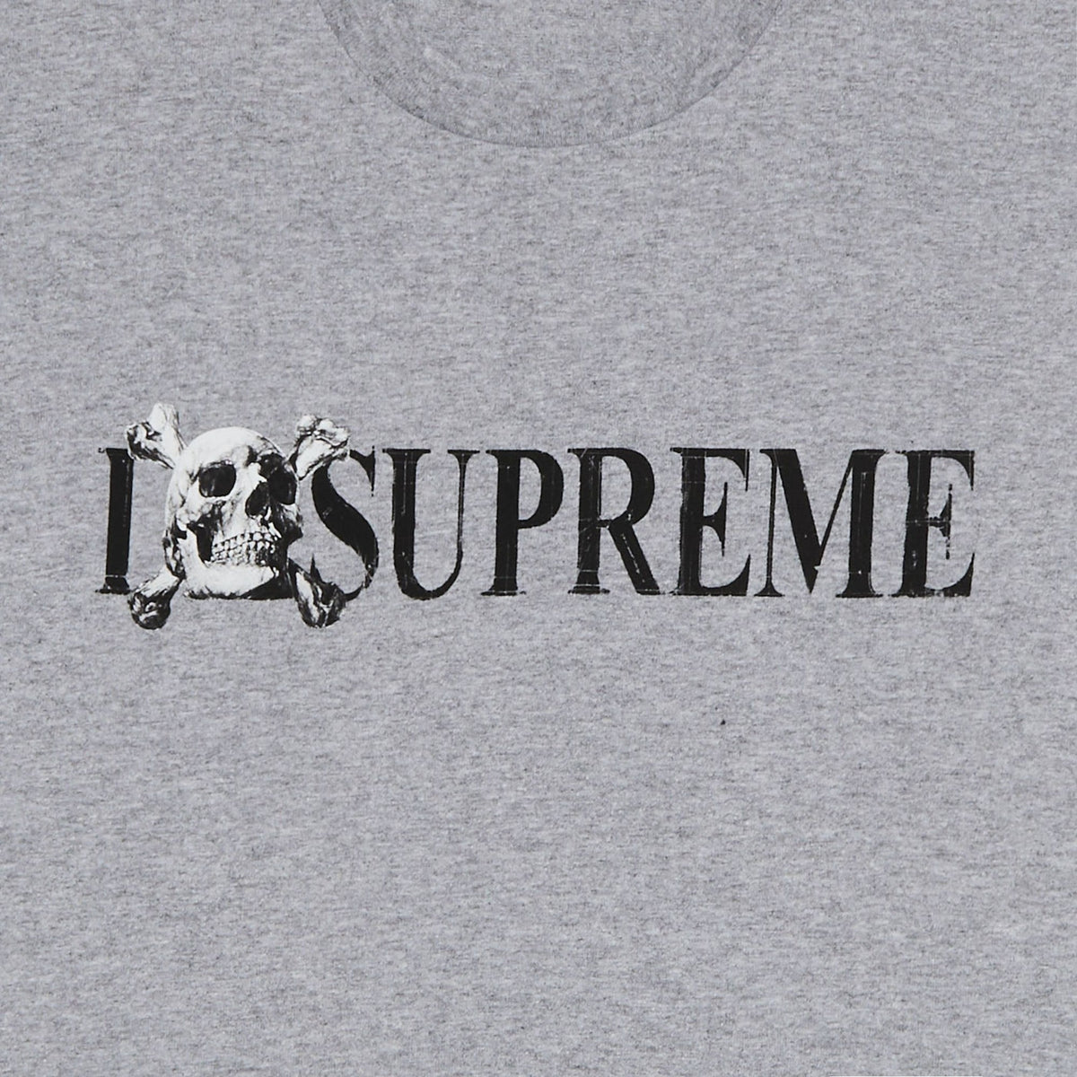Supreme Skull Tee 'Heather Grey' · kolab