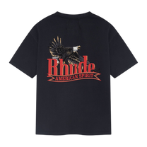 RHUDE AMERICAN SPIRIT POCKET TEE VINTAGE BLACK