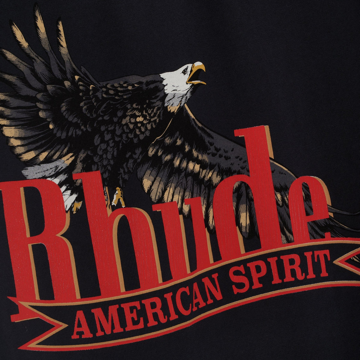 RHUDE AMERICAN SPIRIT POCKET TEE VINTAGE BLACK