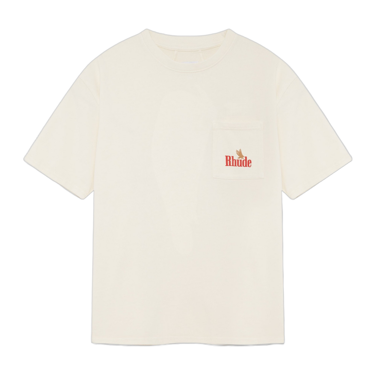RHUDE AMERICAN SPIRIT POCKET TEE VINTAGE WHITE