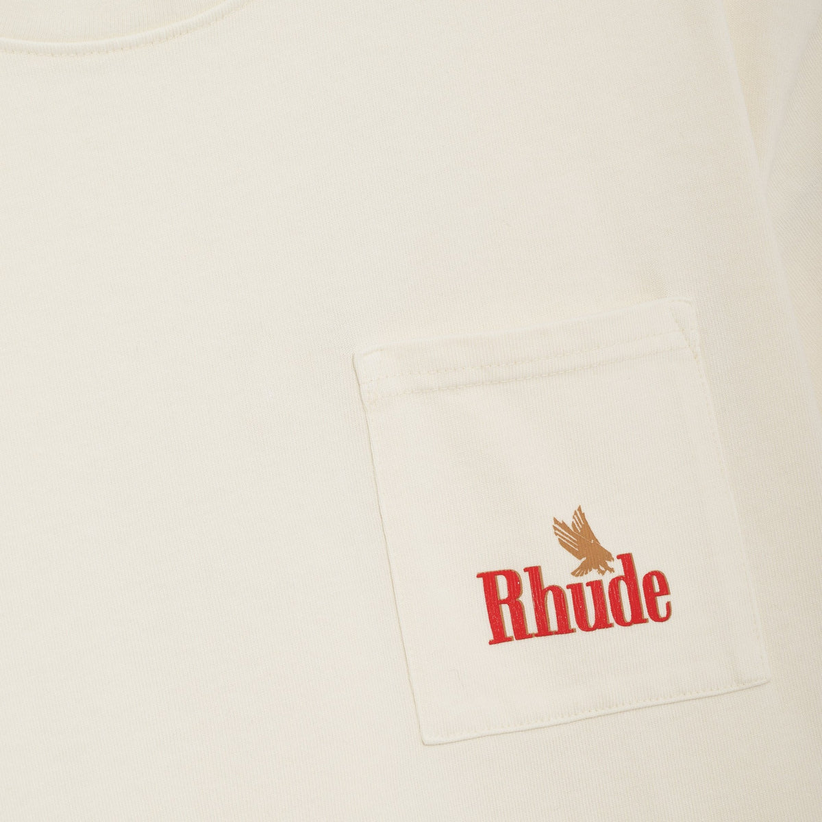 RHUDE AMERICAN SPIRIT POCKET TEE VINTAGE WHITE