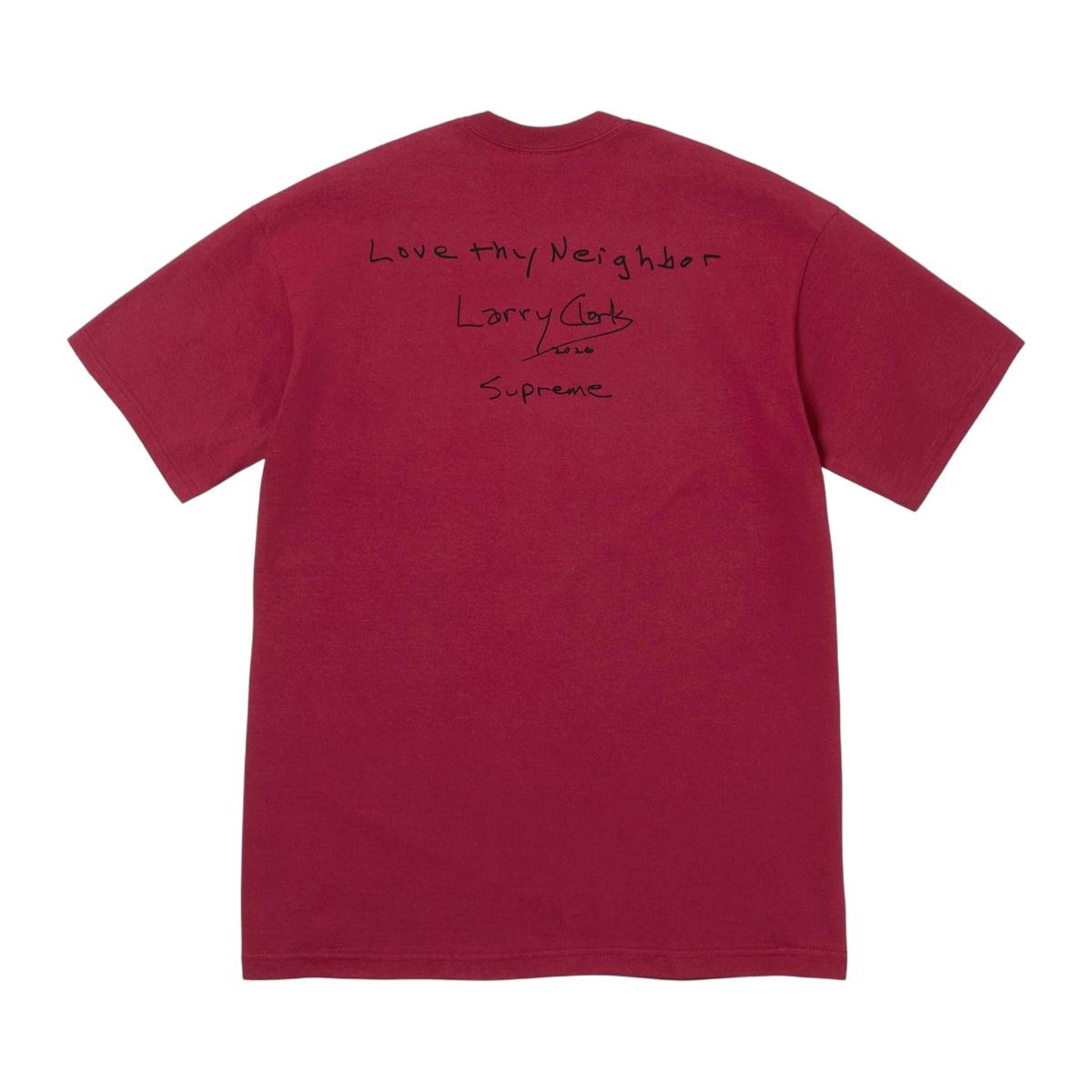 Supreme x Larry Clark Neighbor Tee 'Cardinal' · kolab
