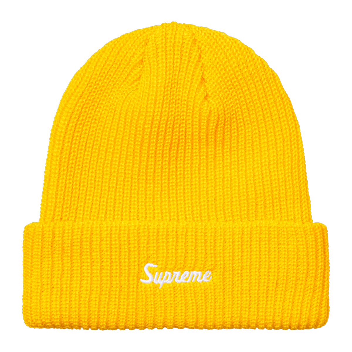 Supreme Loose Gauge Beanie 'Yellow' · kolab