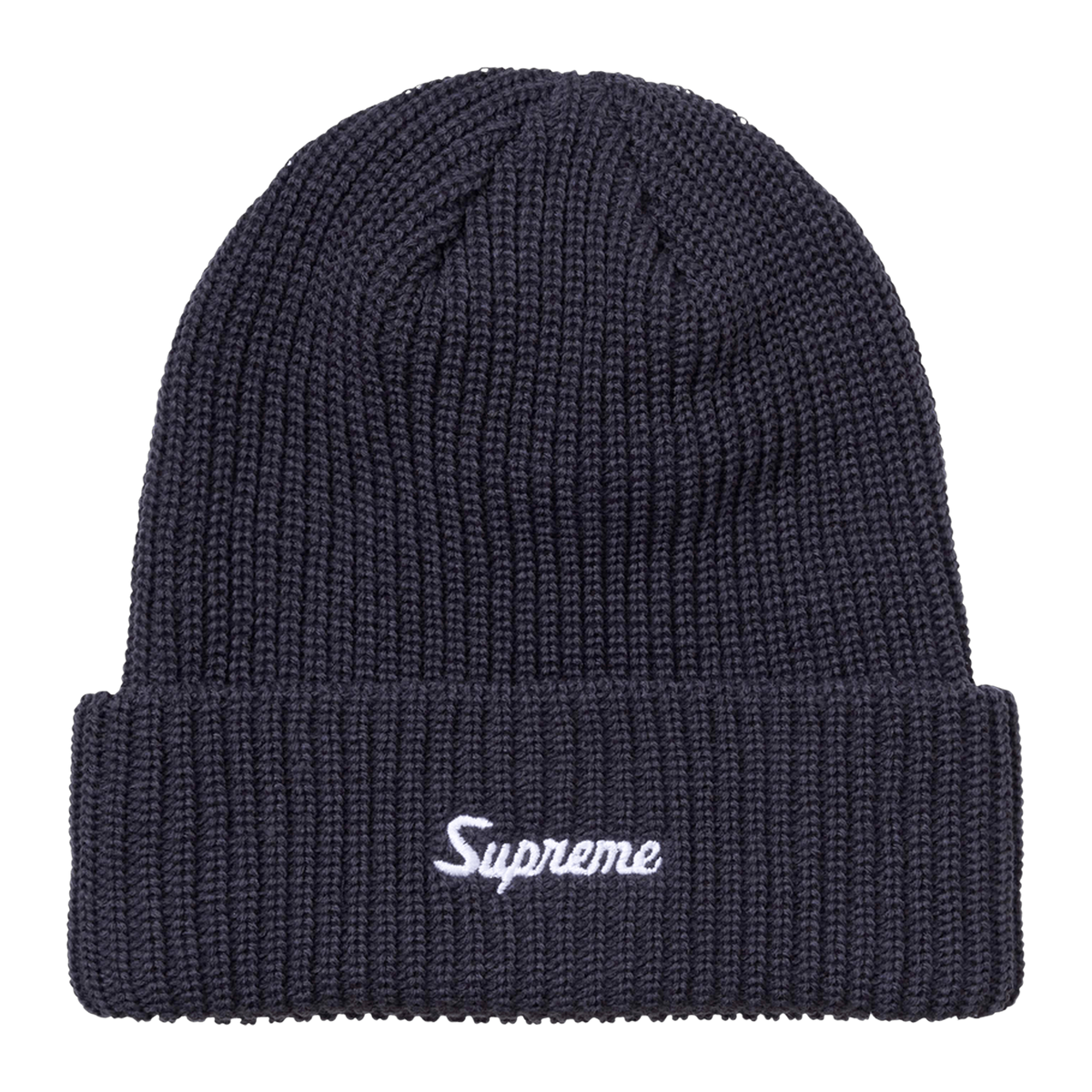 Supreme Loose Gauge Beanie 'Navy' · kolab