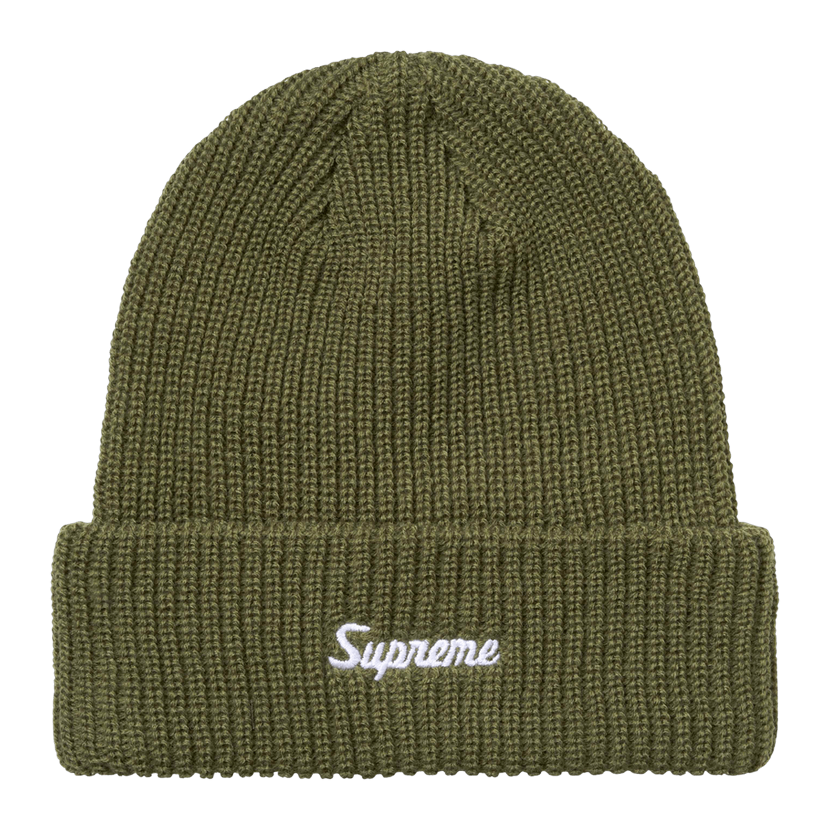 Supreme Loose Gauge Beanie 'Olive' · kolab
