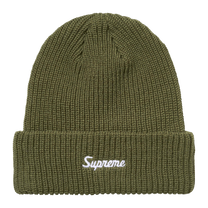 Supreme Loose Gauge Beanie 'Olive' · kolab