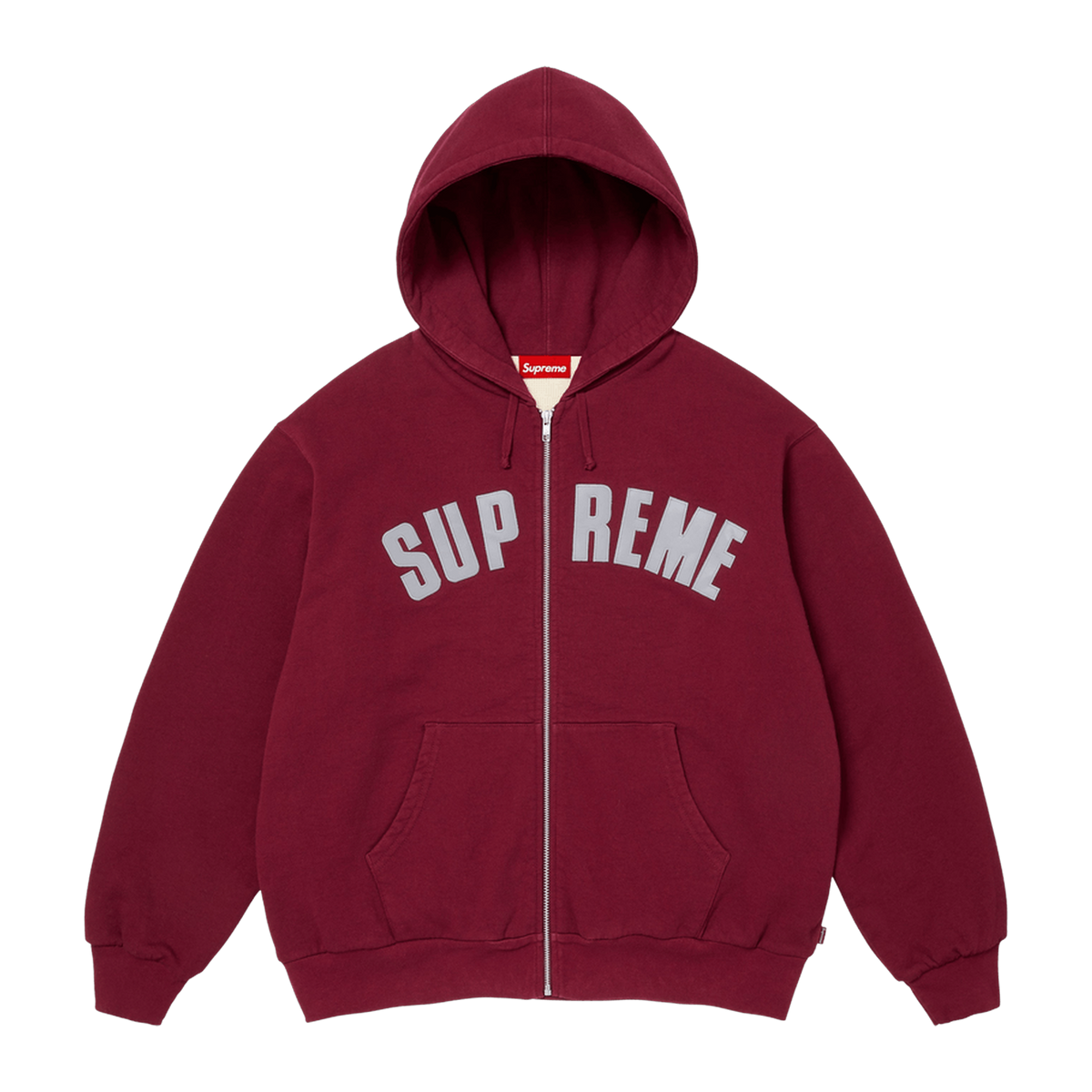 Supreme Arc Thermal Lined Zip Up Hooded Sweatshirt 'Cardinal' · kolab