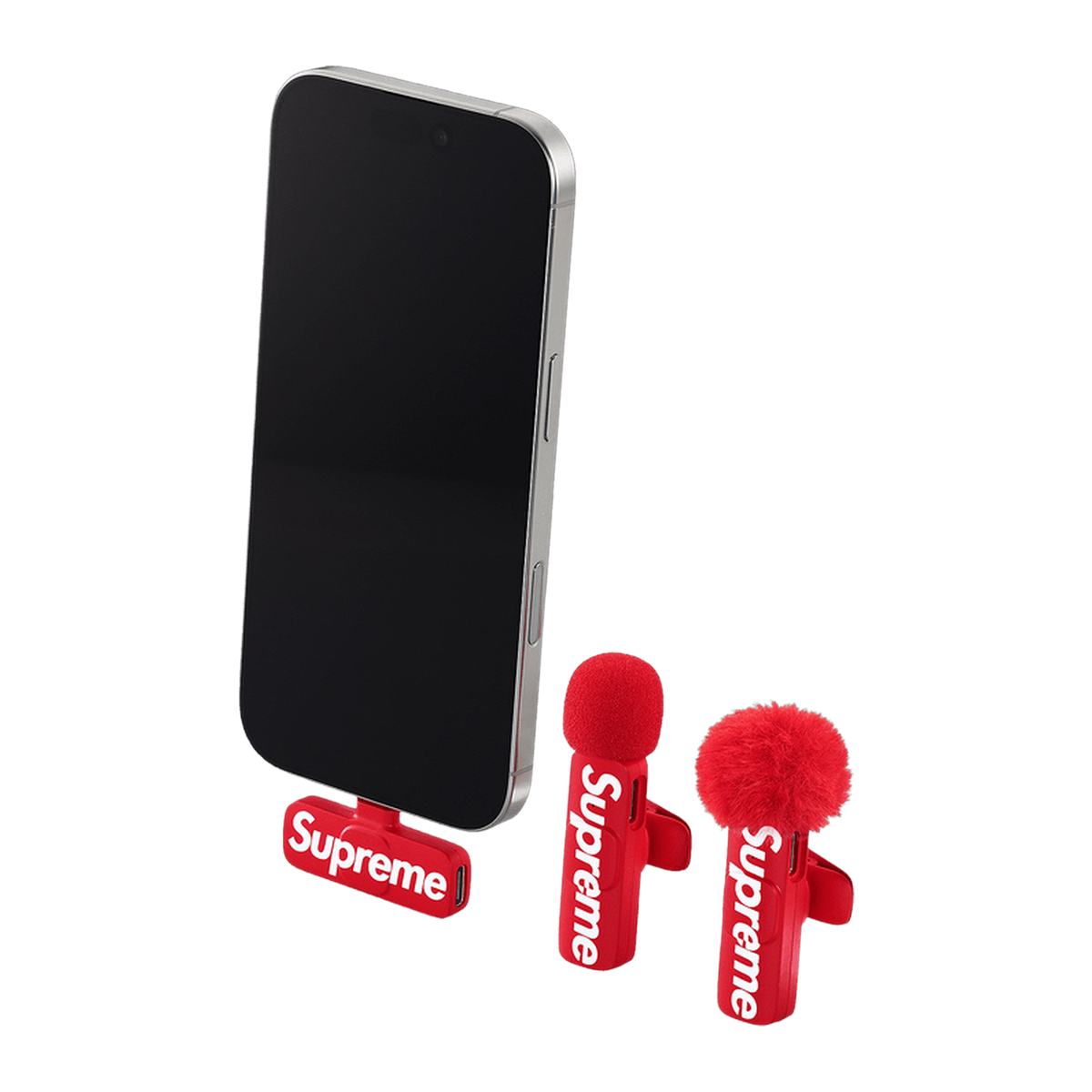 Supreme Mini Mics (Set Of 2) Red · kolab