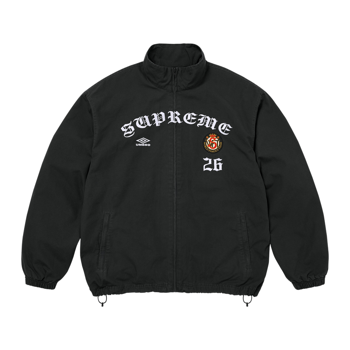 Supreme x Umbro Cotton Ripstop Track Jacket 'Black' · kolab