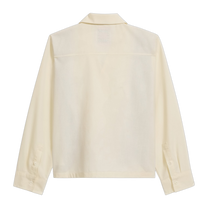 Face Camp Collar Button up Longsleeve Cream