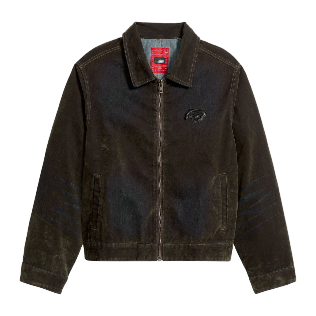 Flocked Work Jacket Brown
