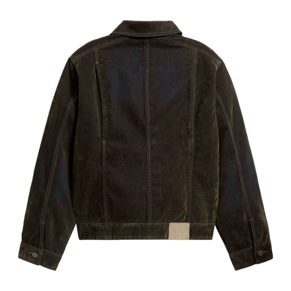 Flocked Work Jacket Brown