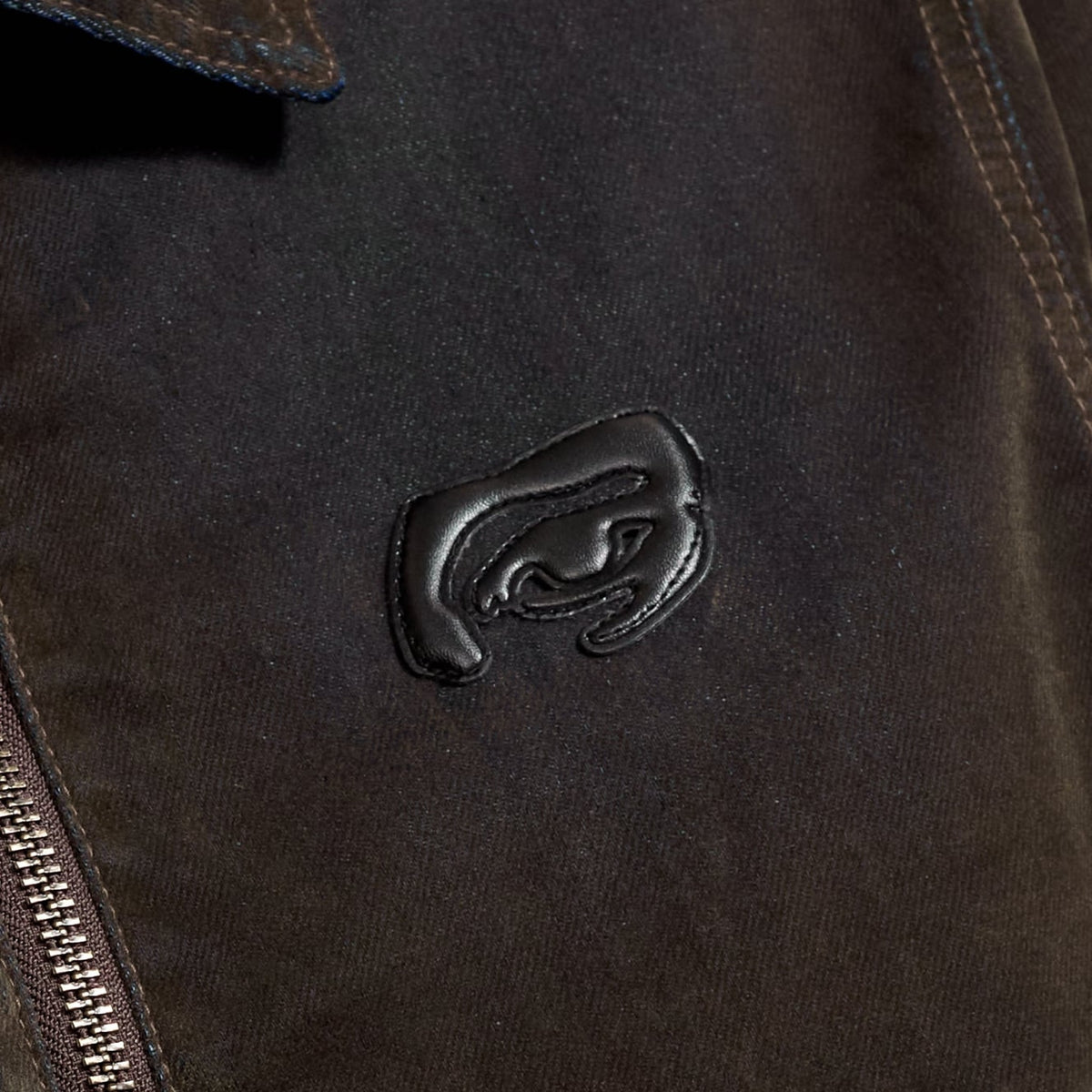 Flocked Work Jacket Brown