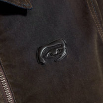 Flocked Work Jacket Brown