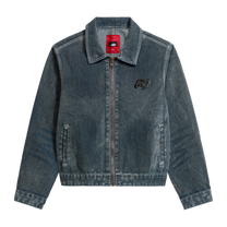 Flocked Work Jacket Washed Gray