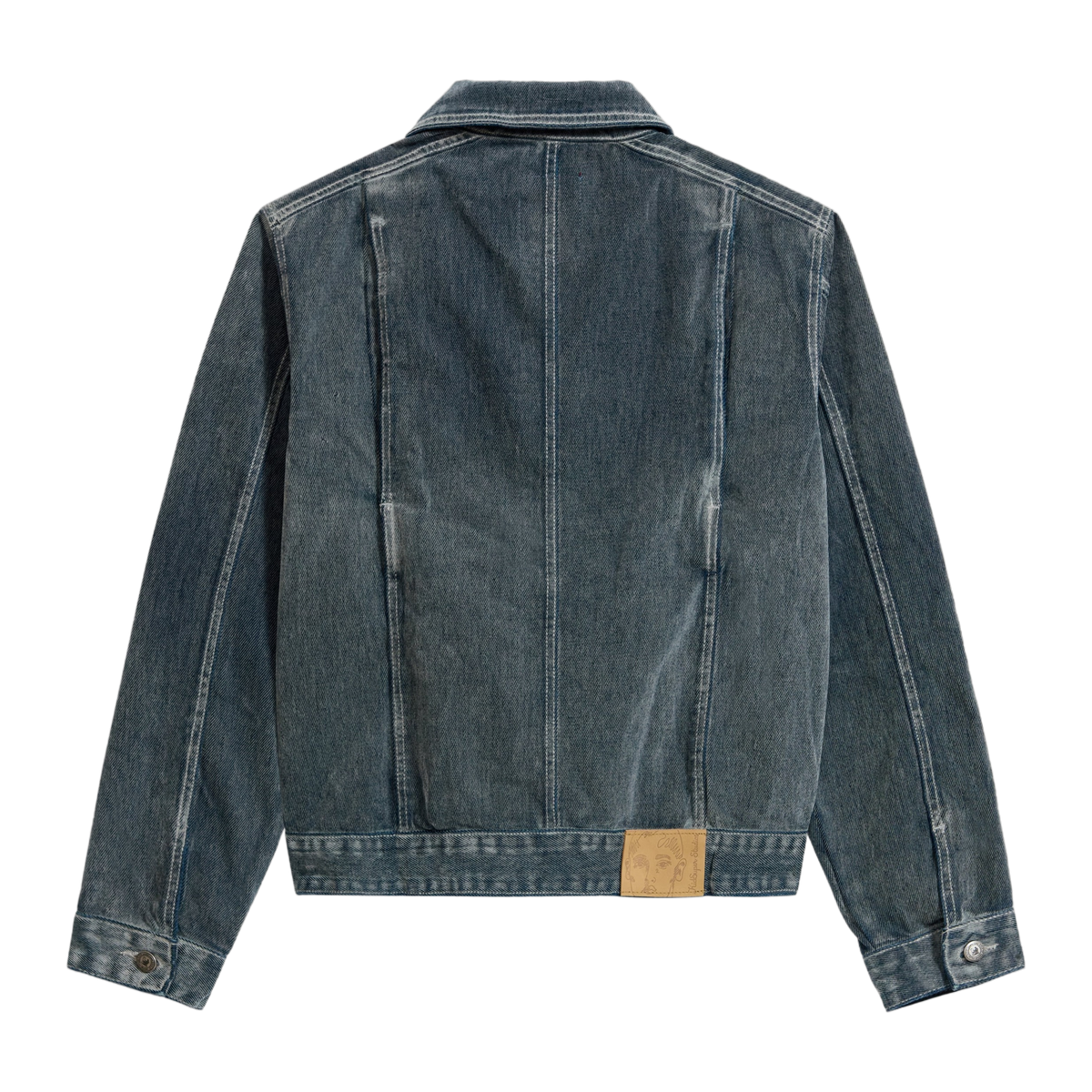 Flocked Work Jacket Washed Gray
