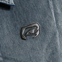 Flocked Work Jacket Washed Gray