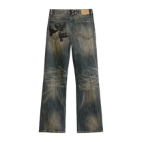 Slim Flare Dove Denim Pant Deep Washed