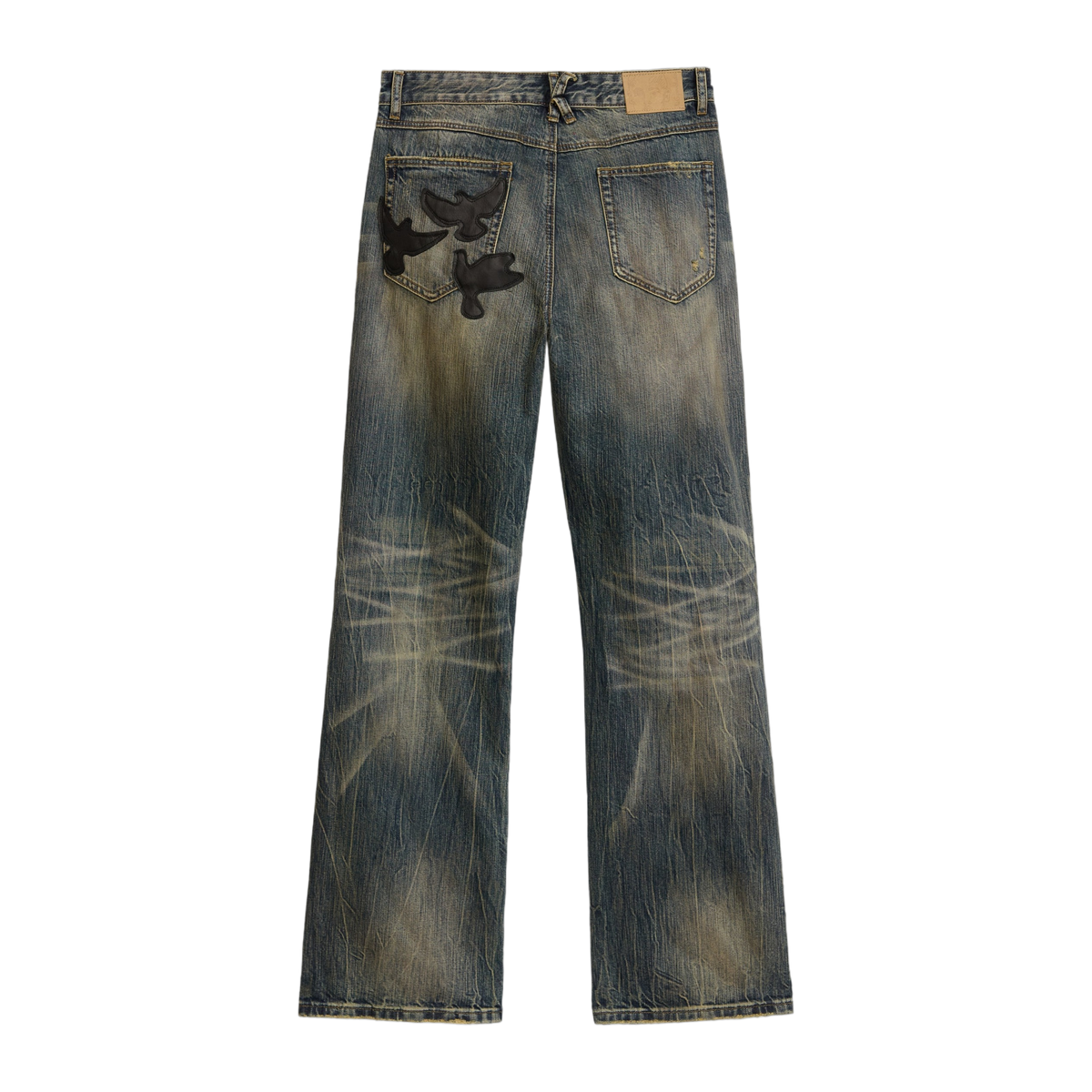 Slim Flare Dove Denim Pant Deep Washed