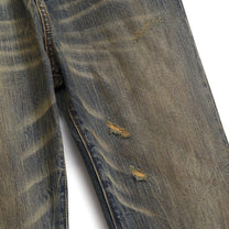 Slim Flare Dove Denim Pant Deep Washed