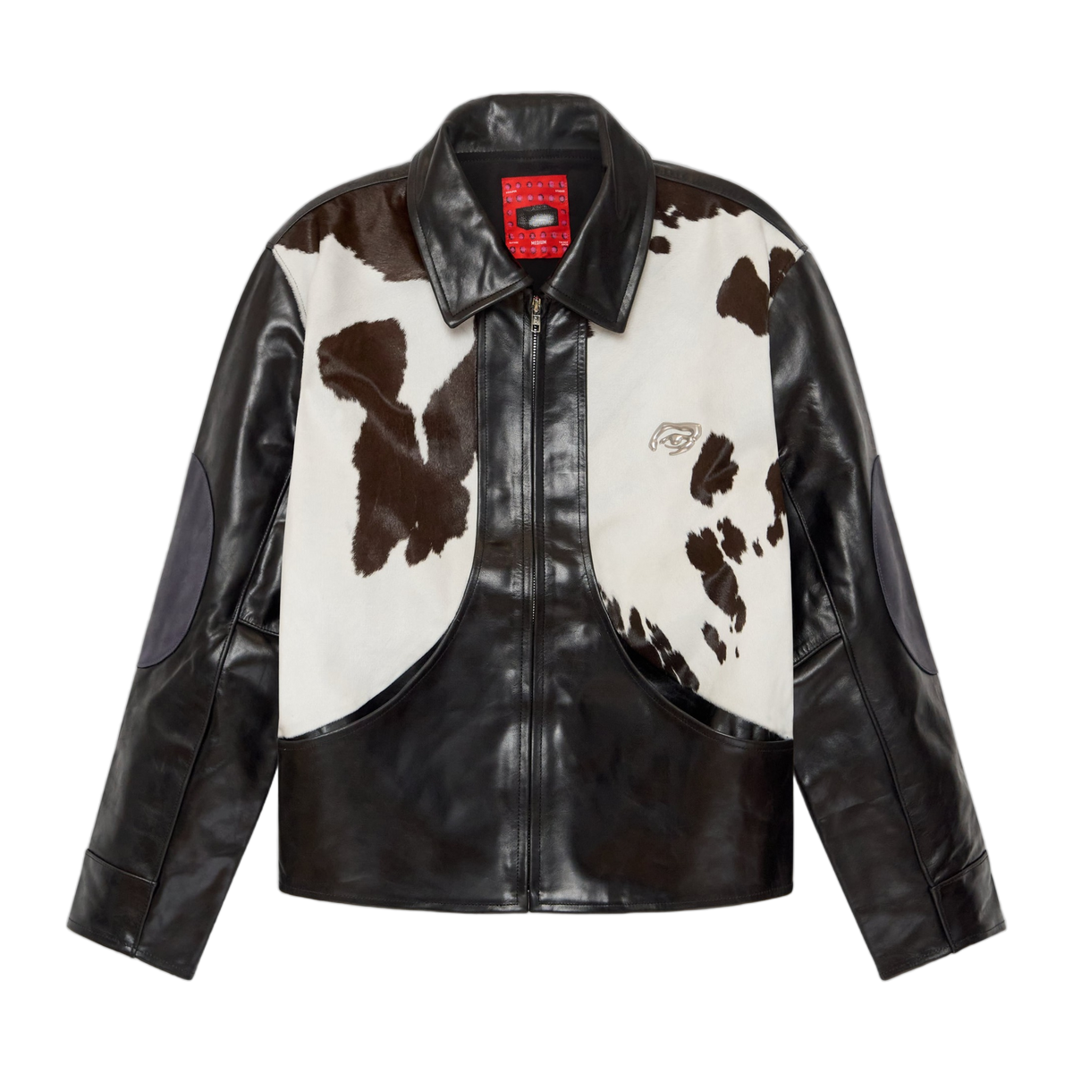 Cowhair Leather Jacket Black