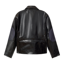 Cowhair Leather Jacket Black