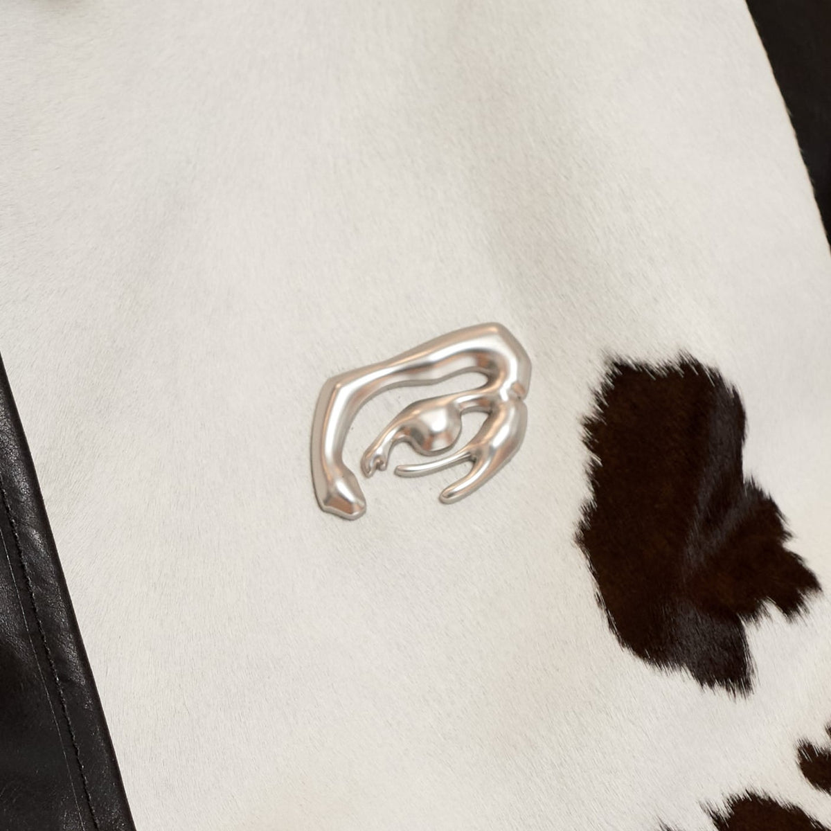 Cowhair Leather Jacket Black
