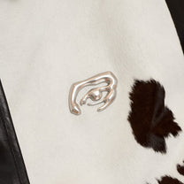Cowhair Leather Jacket Black