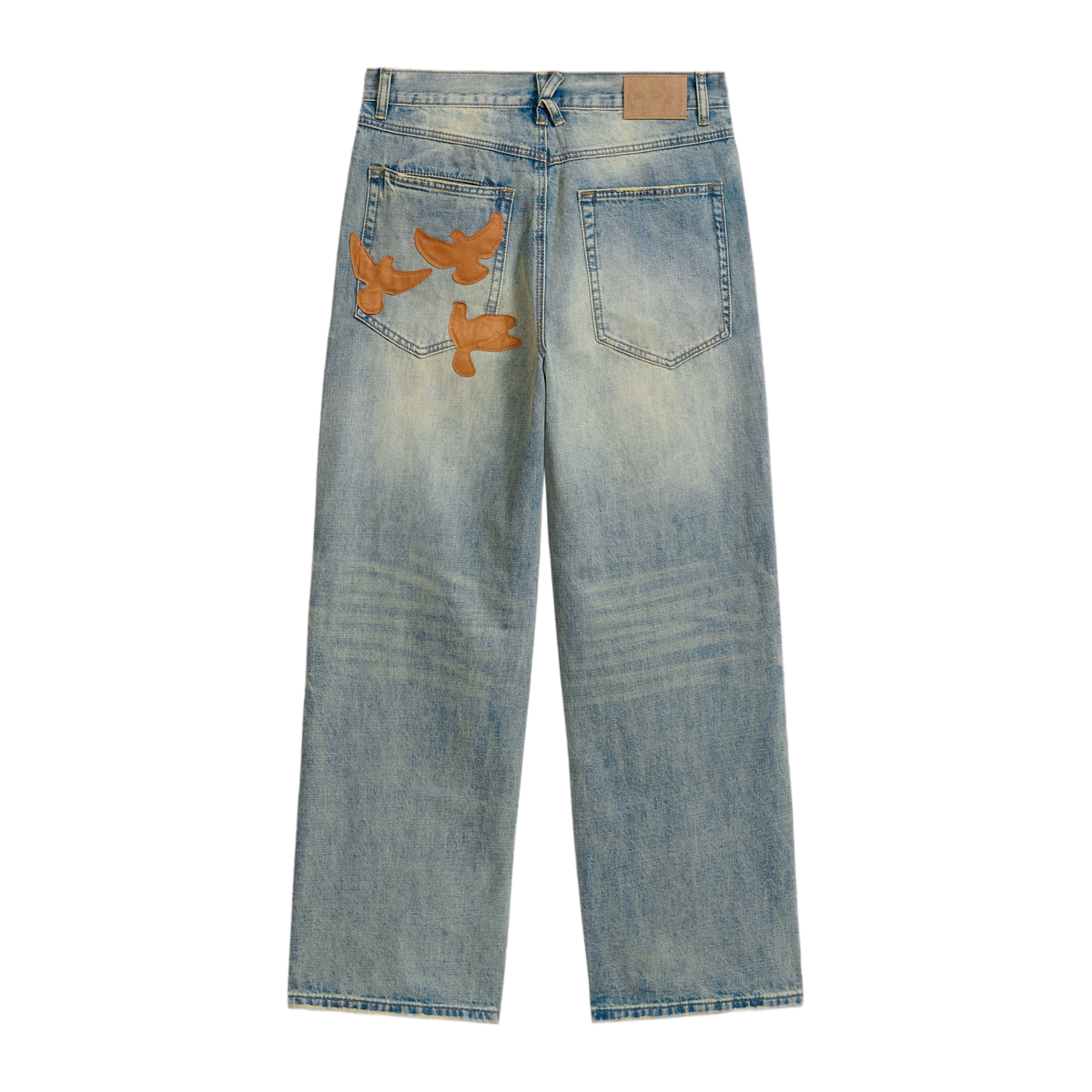 Light Wash Dove Denim Pants Light Mud Wash